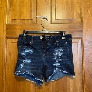 American Eagle ripped jean shorts